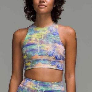 Lululemon Energy Bra High Neck Long Line, color
Altered Nature Multi, Size 4